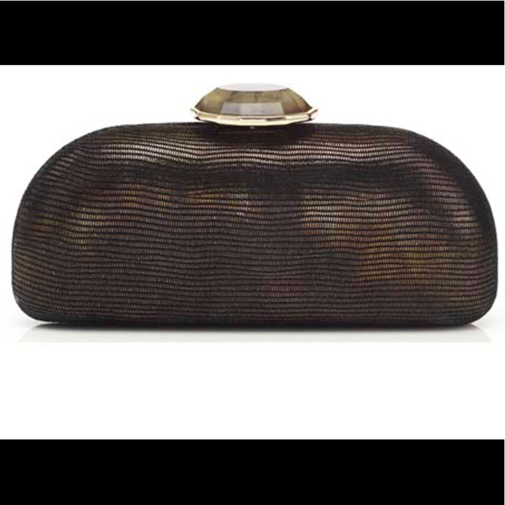 JUDITH LEIBER LEATHER CLUTCH